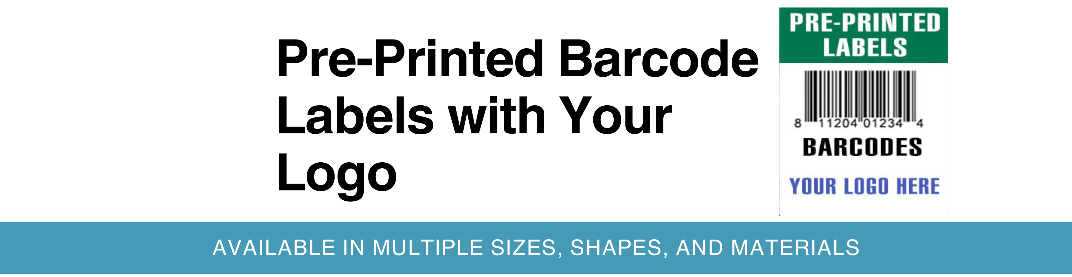 logo barcode labels, barcode labels with your logo on it